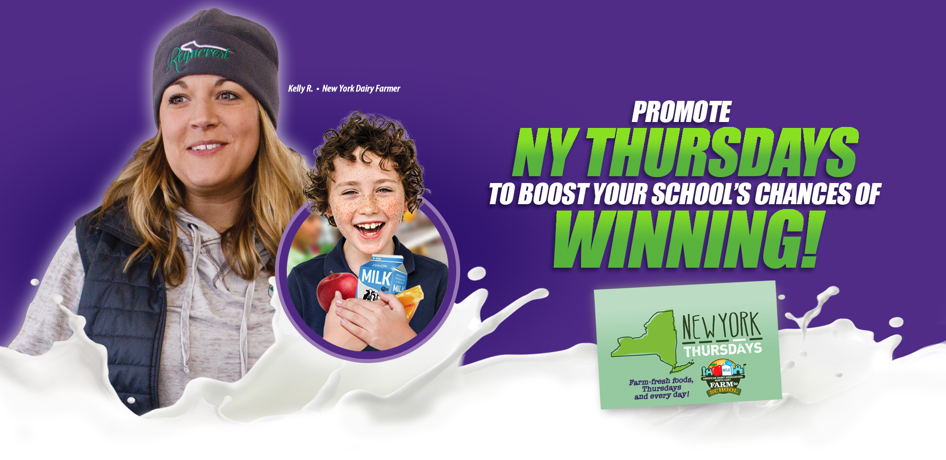 Promote NY Thursdays to boost your school's chances of winning